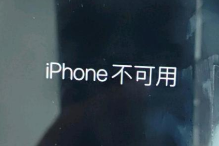 贵州苹果服务网点分享锁屏界面显示“iPhone 不可用”如何解决 